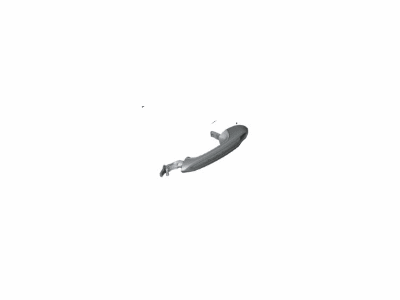 BMW 51-21-7-417-810 Outer Right Painted Door Handle
