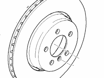 BMW 34-21-6-763-827 Brake Disc, Lightweight, Ventilated