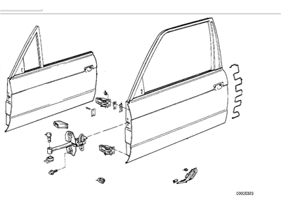 BMW 41-51-1-922-737 Repair Kit, Hinge