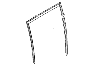 BMW 51-33-4-879-137 Window Guide, Left Rear Door