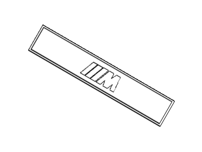 BMW 51-13-2-264-666 Door Moulding Emblem