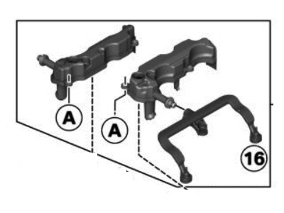 BMW 11-15-8-636-541 Set, Oil Separator, Cylinder Head Cover