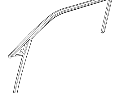 BMW 51-32-8-176-585 Front Left Window Guide