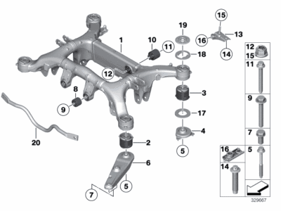 BMW 33-31-6-775-897 Blind Rivet Nut With Collar