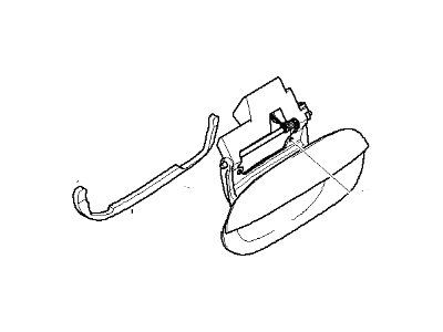 BMW 51-22-8-245-465 Door Handle Outer Left
