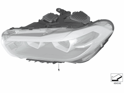 BMW 63-11-7-420-438 Right Headlight