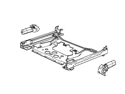 BMW 52-10-8-154-433 Seat Rail W.Actuators