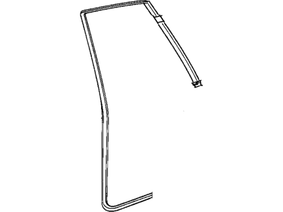 BMW 51-22-9-059-649 Door Weatherstrip, Rear Left