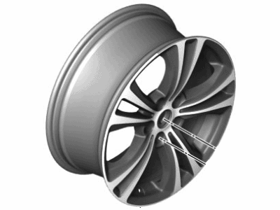 BMW 36-11-6-856-069 Light Alloy Rim Ferricgrey