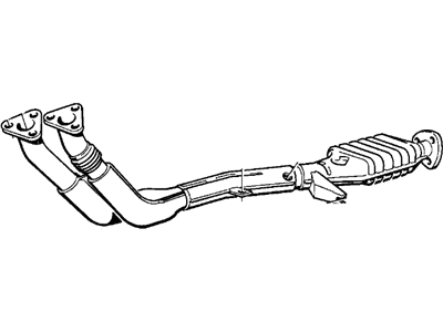 BMW 11-76-1-711-822 Catalytic Converter Exhaust Pipe