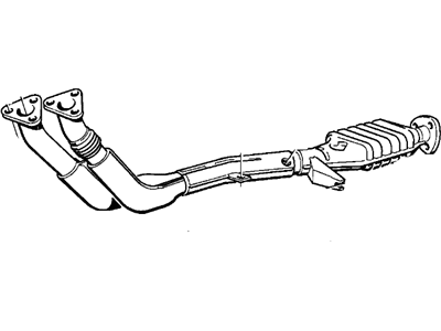 BMW 11-76-1-711-823 Catalytic Converter Exhaust Pipe