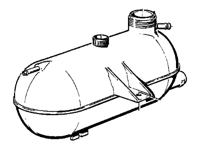 BMW 17-11-1-707-505 Engine Coolant Recovery Tank