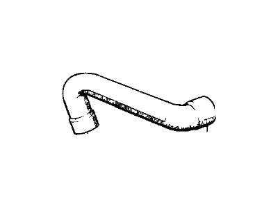 BMW 11-53-1-287-651 Coolant Hose, Thermostat To Water Pump