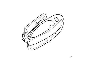 BMW 51-21-7-066-671 Outer Door Handle, Left