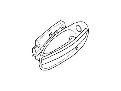 BMW 51-21-7-191-905 Outer Door Handle, Left
