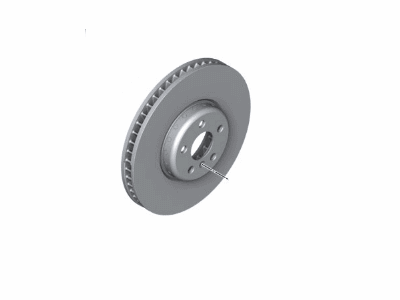 BMW 34-10-6-880-075 BRAKE DISC, VENTILATED