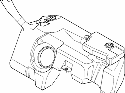 BMW 16-11-1-183-548 Plastic Fuel Tank With Catalyst