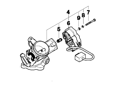 BMW 13-54-7-834-834 Throttle Body