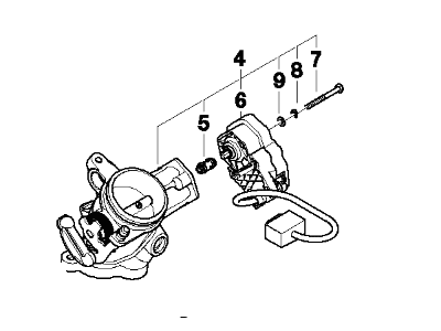 BMW 13-54-7-841-814 Throttle Body