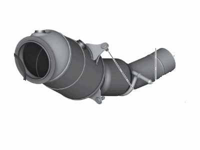 BMW 18-32-7-645-665 Catalytic Converter