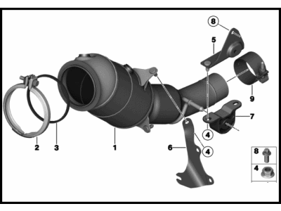 BMW 18-32-7-645-667 Catalytic Converter