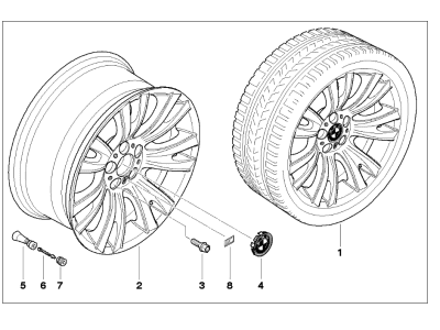 BMW 51-77-0-421-056 Retrofit Kit, Wheel Arch Extensions