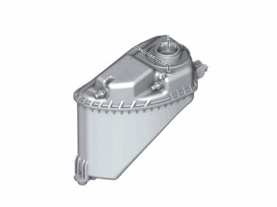 BMW 17-13-8-689-765 Radiator Coolant Overflow-Reservoir Expansion Tank
