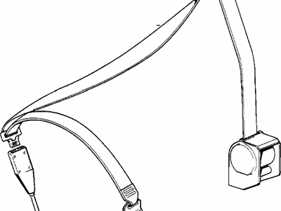 BMW 72-11-8-167-981 Front Left Upper Seat Belt