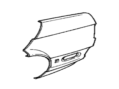 BMW 41-35-1-937-995 Section Of Rear Left Fender