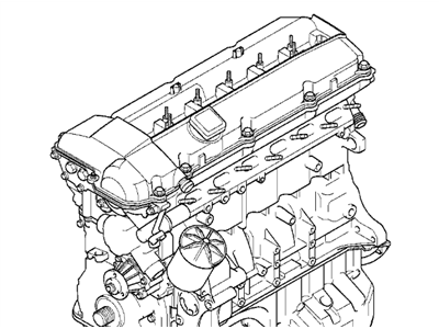 BMW 11-00-1-405-513 Exchange Short Engine