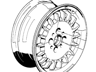 BMW 36-11-1-178-802 Light Alloy Rim