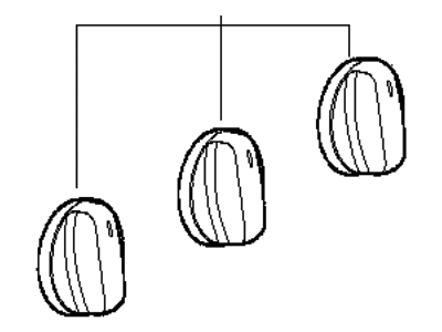 BMW 64-11-8-379-935 Rotary Knobs
