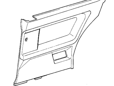 BMW 51-43-8-167-999 Lateral Trim Panel Rear Left
