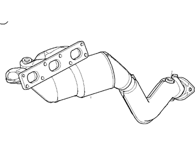 BMW 18-40-7-523-903 Exchange. Exhaust Manifold With Catalyst