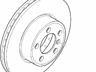 BMW 34-11-6-766-107 Brake Disc, Ventilated
