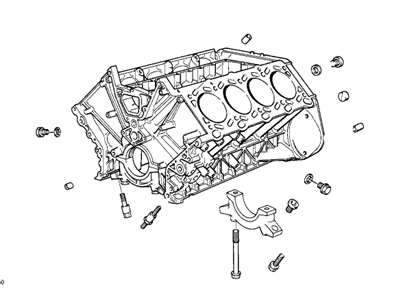 BMW 11-11-1-435-285 Engine Block With Piston