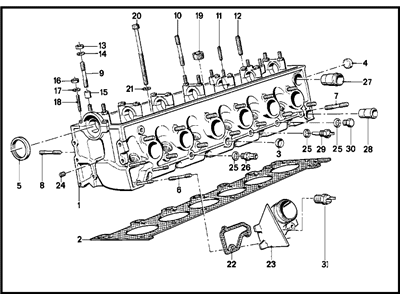 BMW 11-12-2-243-879 Gasket Set Cylinder Head Asbestos Free