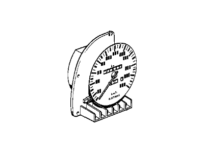 BMW 62-12-1-377-678 Instrument Cluster Speedometer