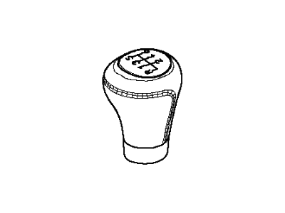 BMW 25-11-7-896-886 Gearshift Knob, Leather/M Plaque/6-Speed