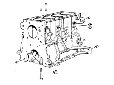 BMW 11-11-1-247-617 Engine Block With Piston