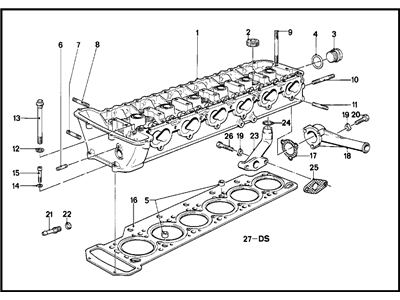 BMW 11-12-9-059-244 Gasket Set Cylinder Head Asbestos Free
