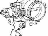 OEM 1994 BMW 525i Throttle Body - 13-54-1-703-669