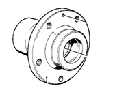 OEM BMW Wheel Hub - 31-21-1-123-435