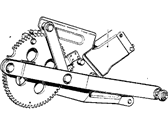 OEM 1988 BMW 535is Window Motor Left - 51-35-1-375-397