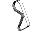 OEM 1988 BMW 325iX Tooth Belt Semicircular Profile - 11-31-1-711-081