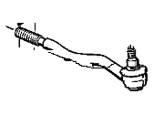 OEM BMW 318i Steering Tie Rod End Left - 32-21-1-701-037