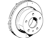 OEM 1989 BMW 635CSi Brake Disc - 34-21-6-890-341