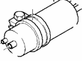 OEM 2004 BMW 760i Fuel Filter With Pressue Regulator - 16-12-6-754-017