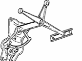 OEM 1989 BMW 325i Front Right Door Window Regulator - 51-33-1-935-642