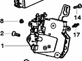 OEM 1996 BMW 318ti Front Left Door Lock - 51-21-8-122-417